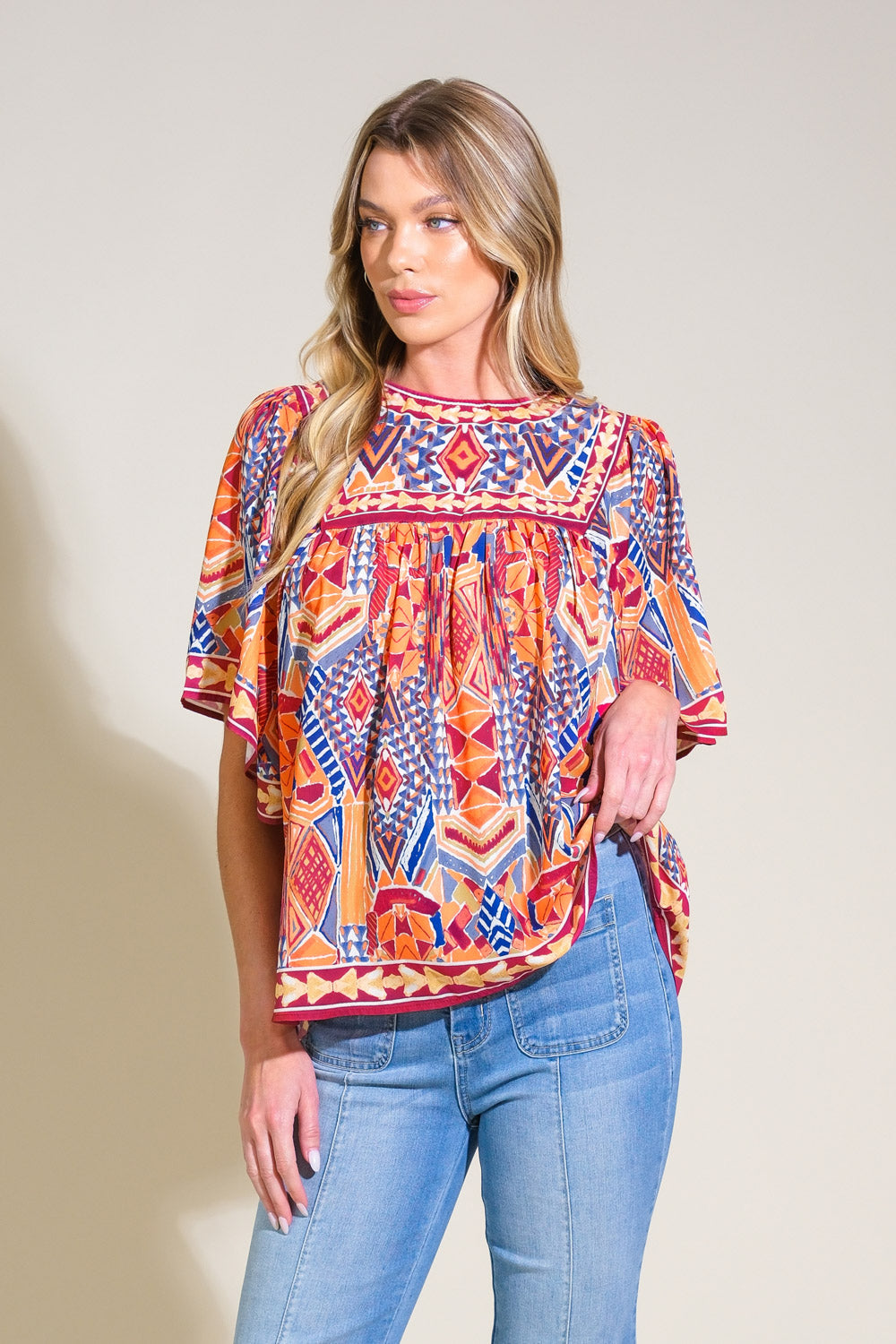 Sage Wisdom Dreams Woven Top