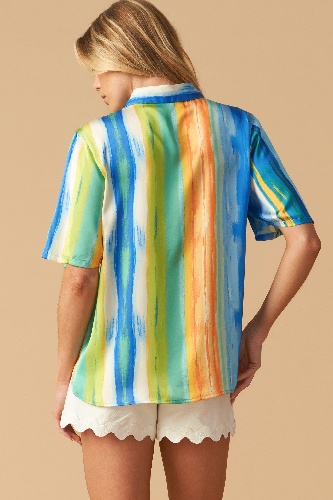 Take Me Dancing Woven Satin Top