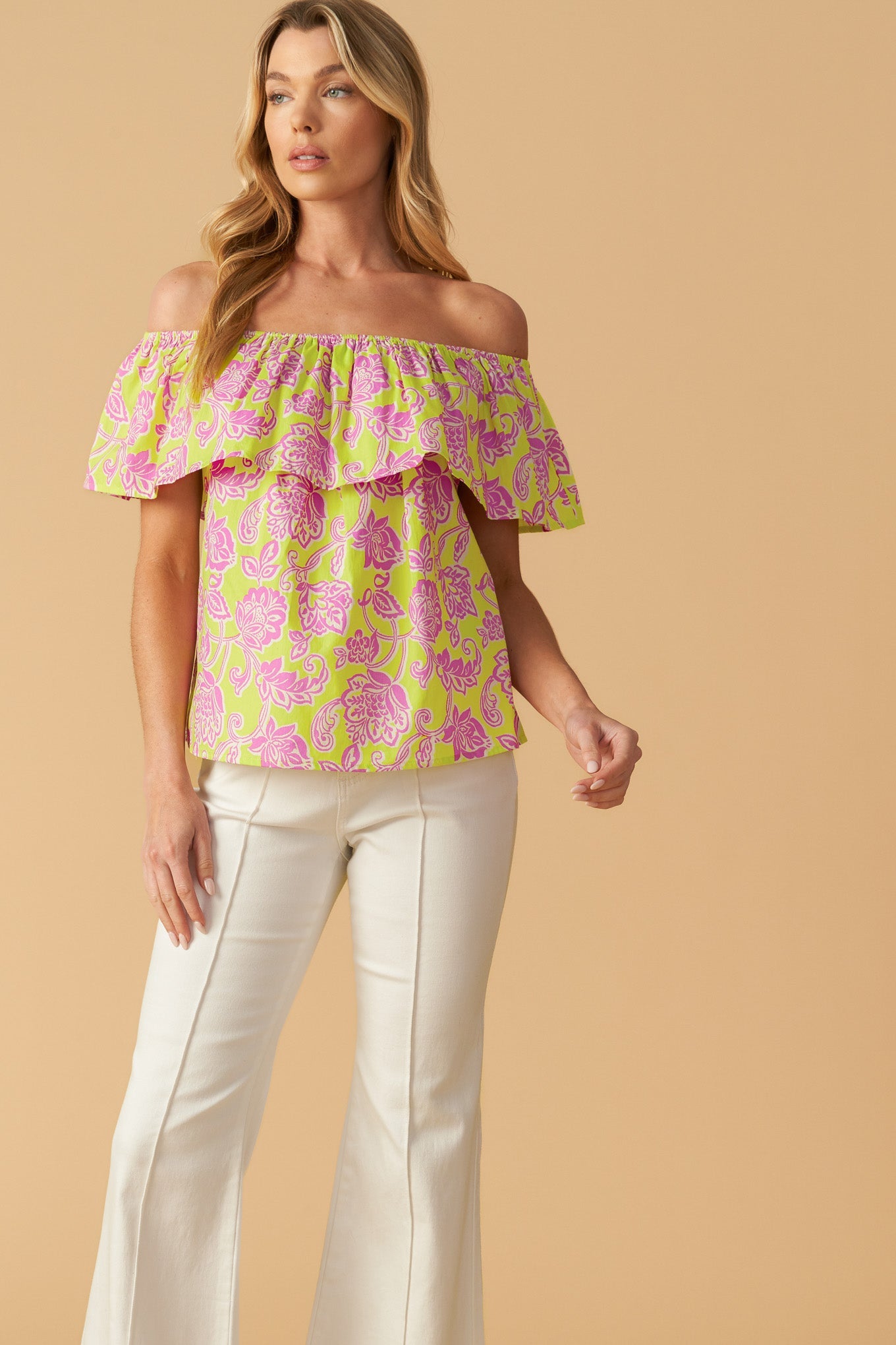 Find Me Under the Palms Woven Top