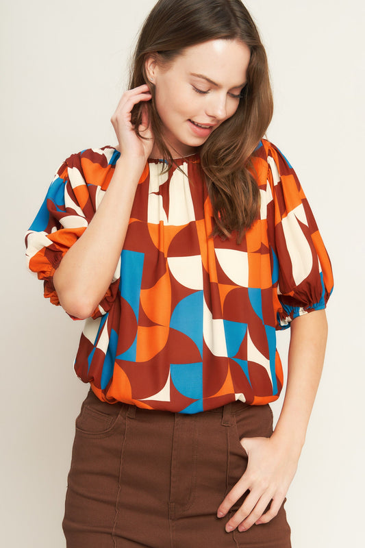 Gone In A Blink Woven Top