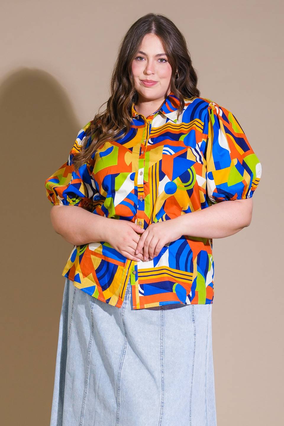 Heart on Display Woven Top