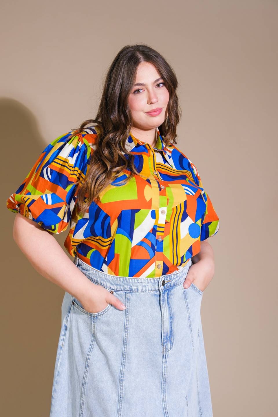 Heart on Display Woven Top