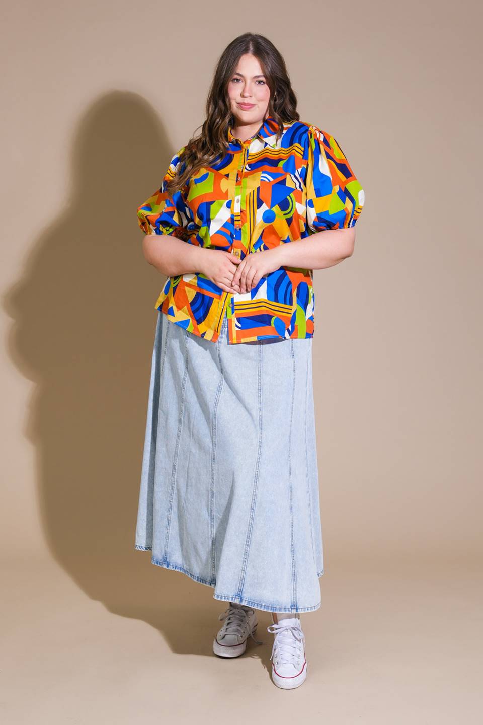 Heart on Display Woven Top