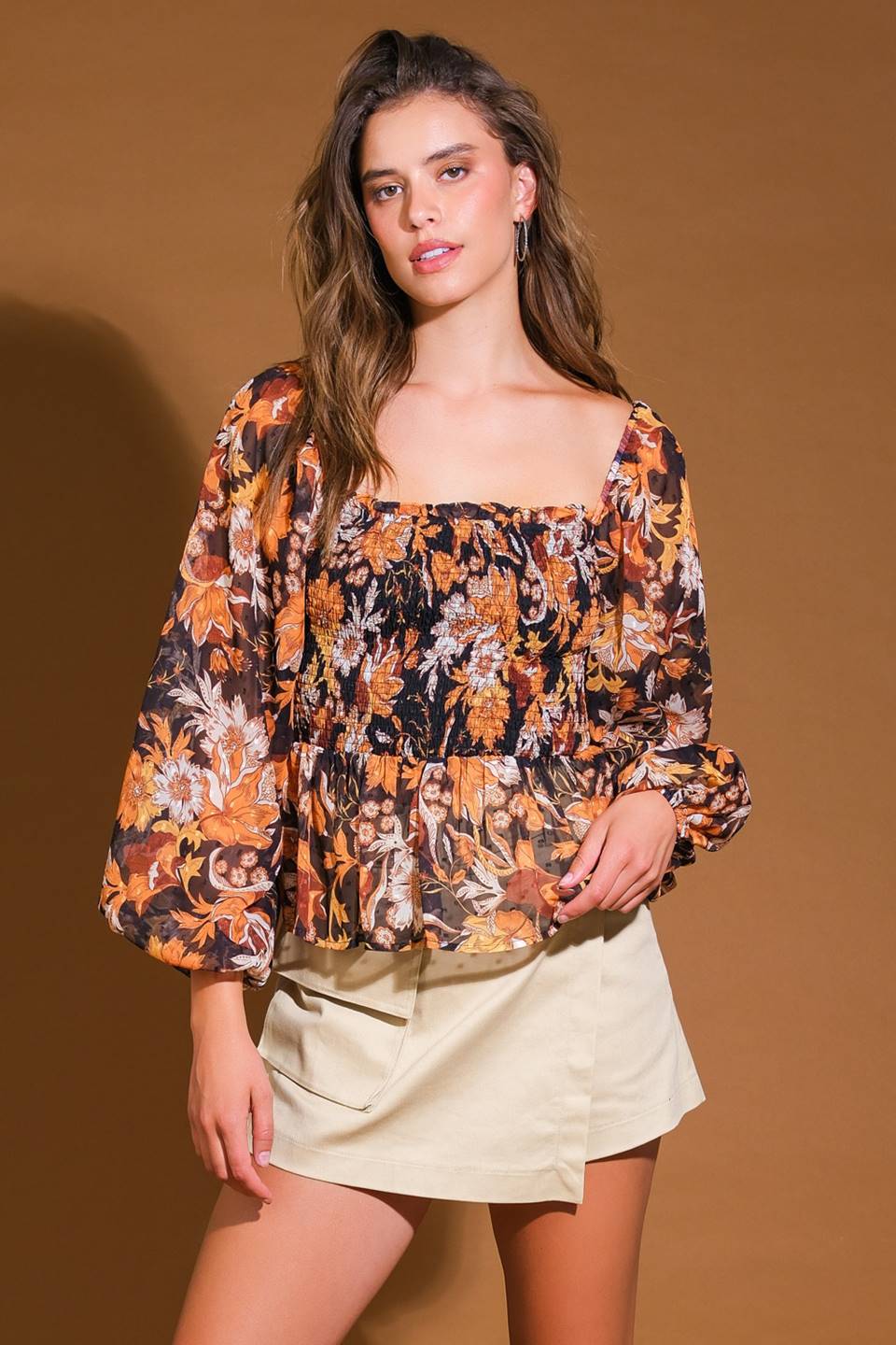 Beaming Perfection Woven Top