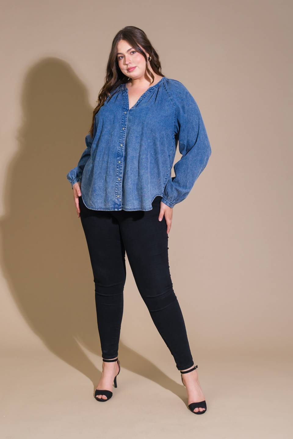 Musing About You Denim Top