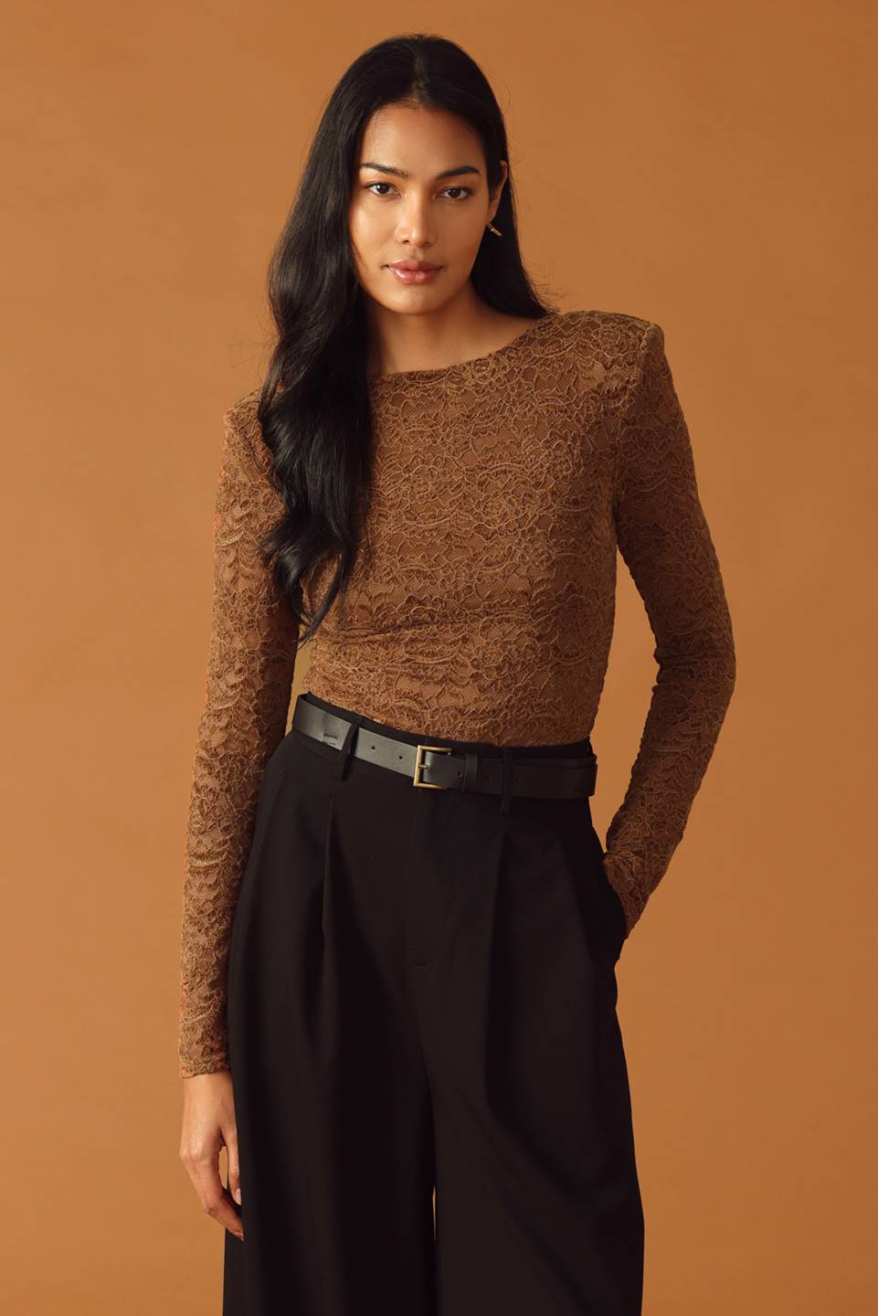Never Enough Woven Lace Bodysuit