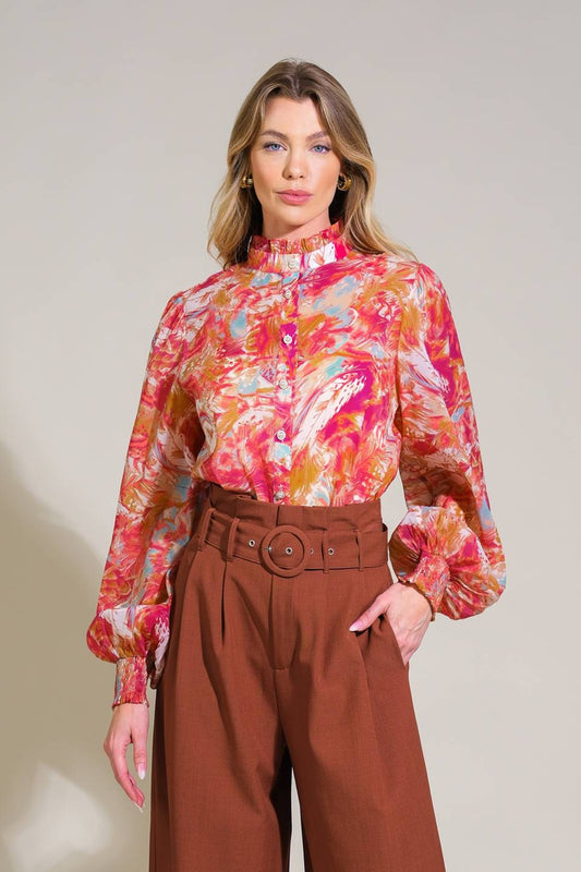 Seasonal Moves Woven Top