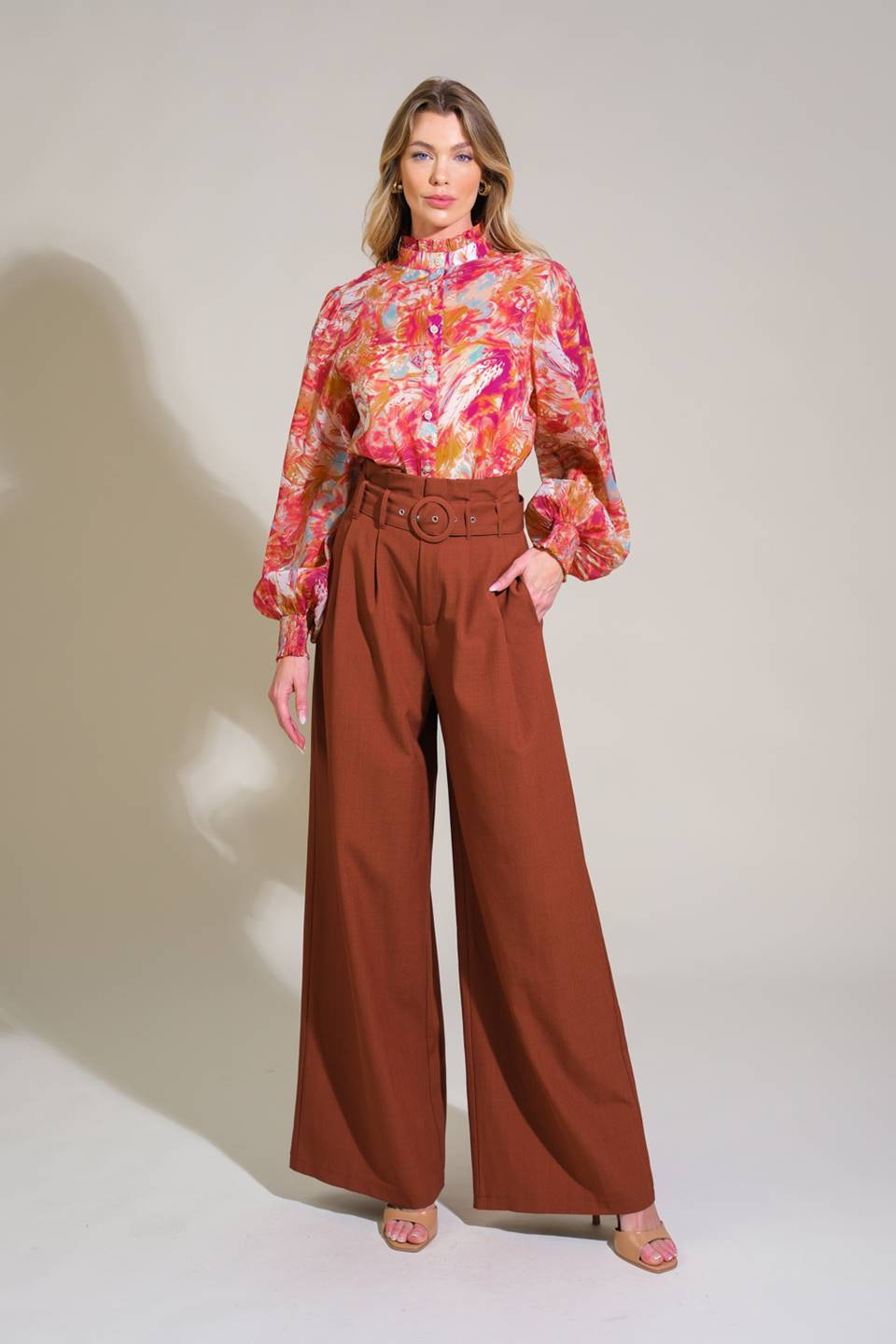 Seasonal Moves Woven Top