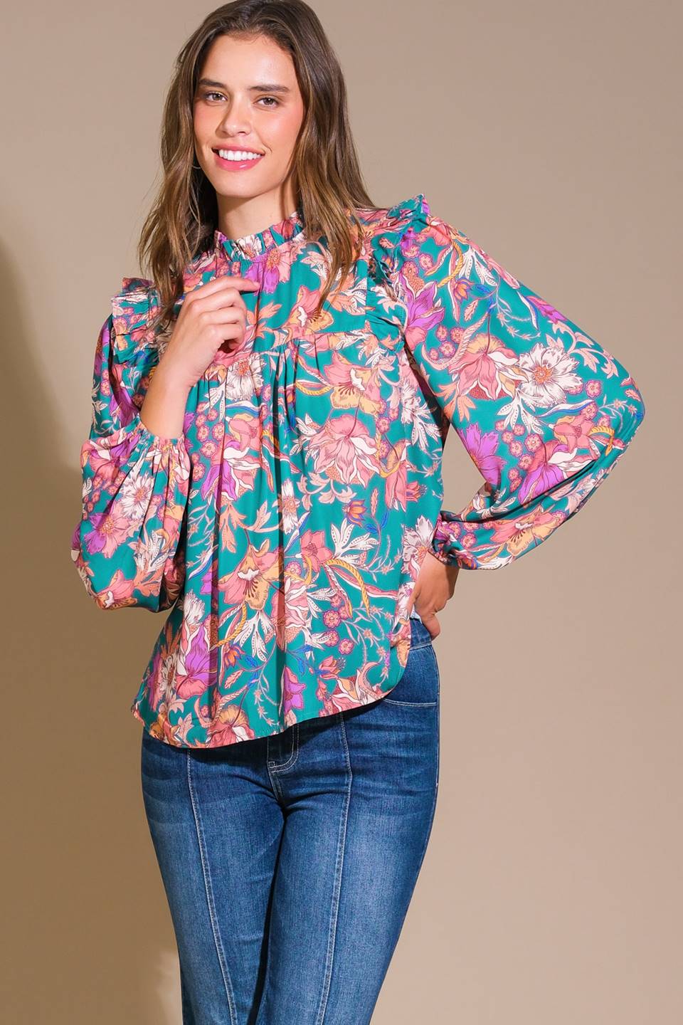 Unforgettable Composure Woven Top