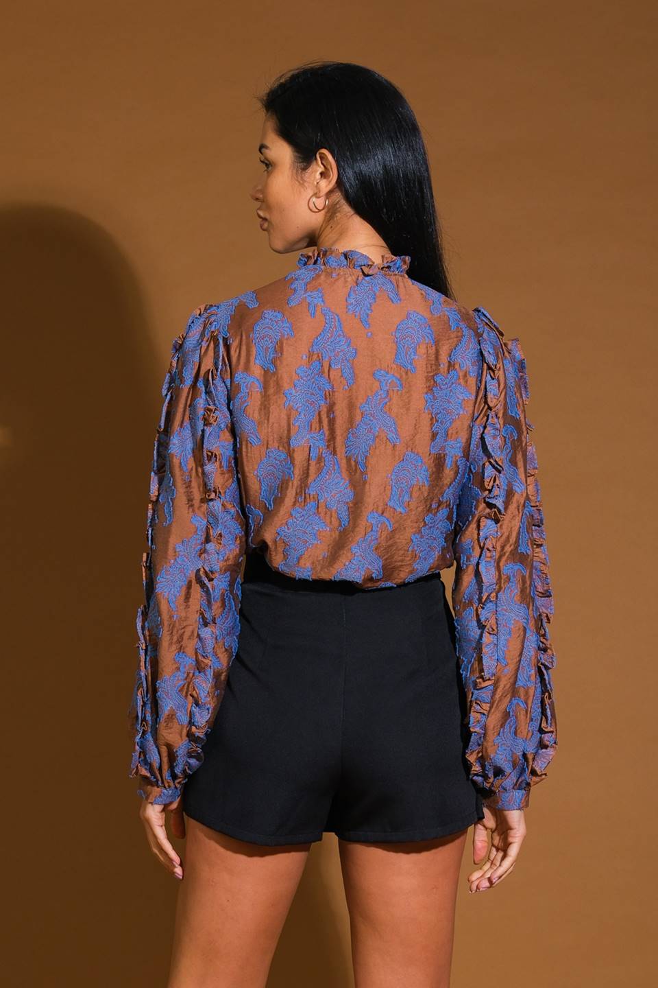 True to Me Jacquard Woven Top