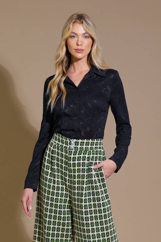 Lovely Perspective Lace Top