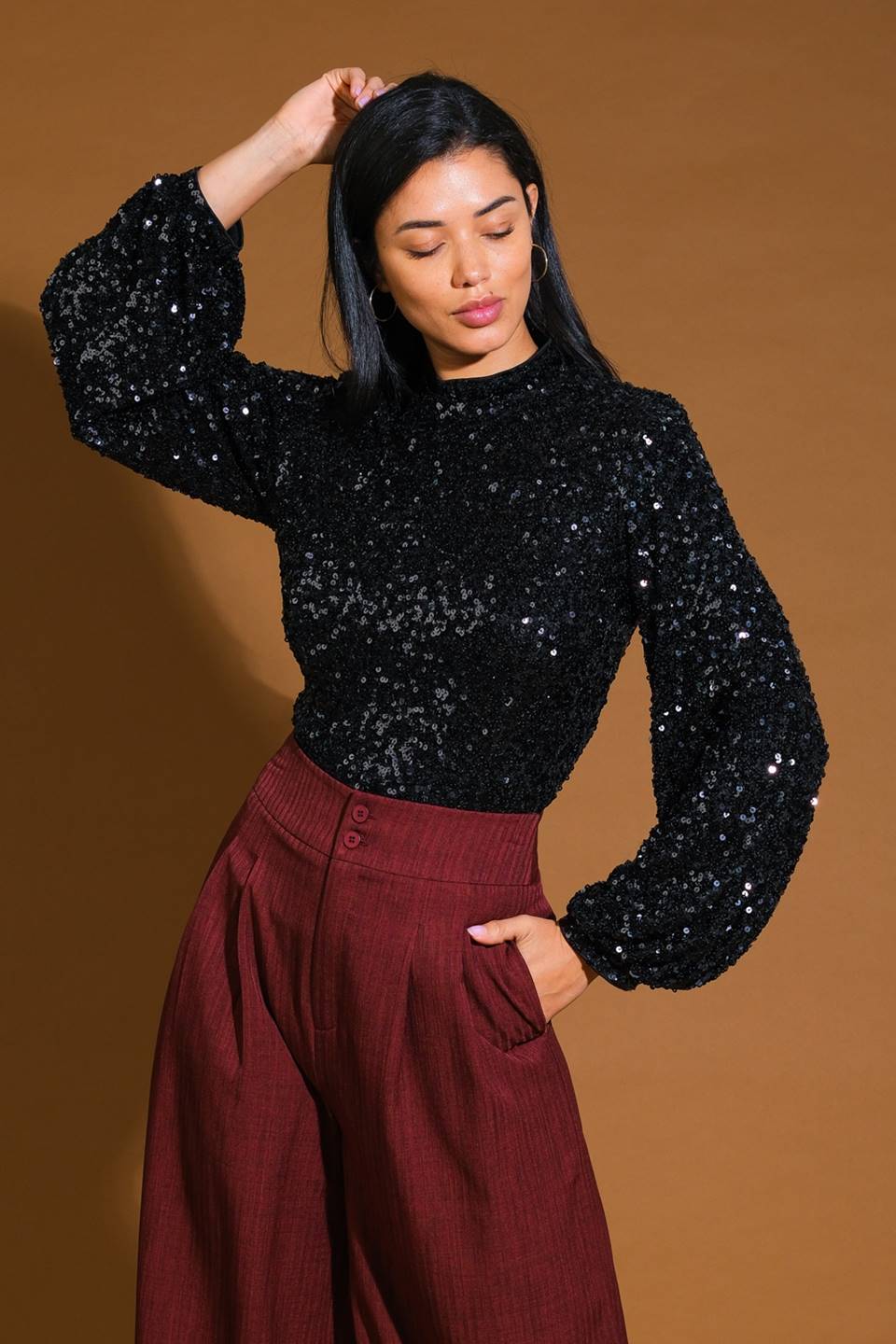 Stay The Same Sequin Top