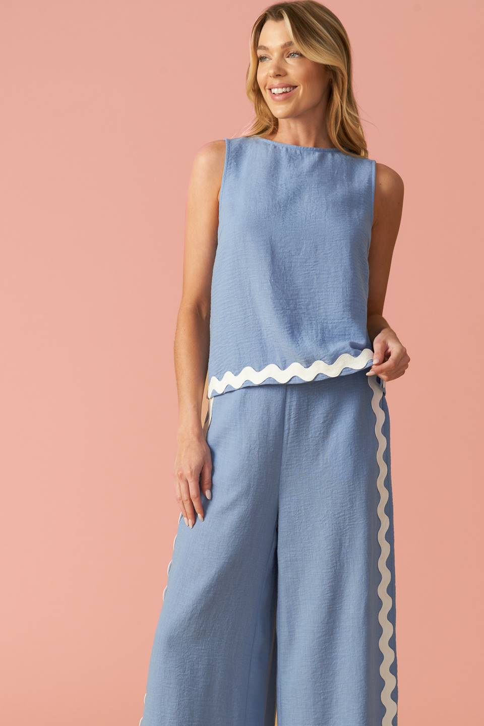 Drifting Currents Woven Top