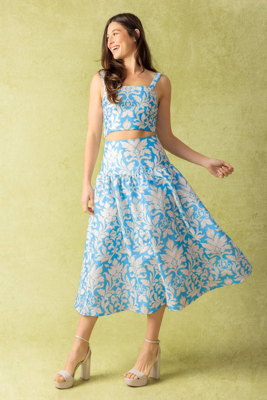 Little Moments Woven Top and Skirt Set