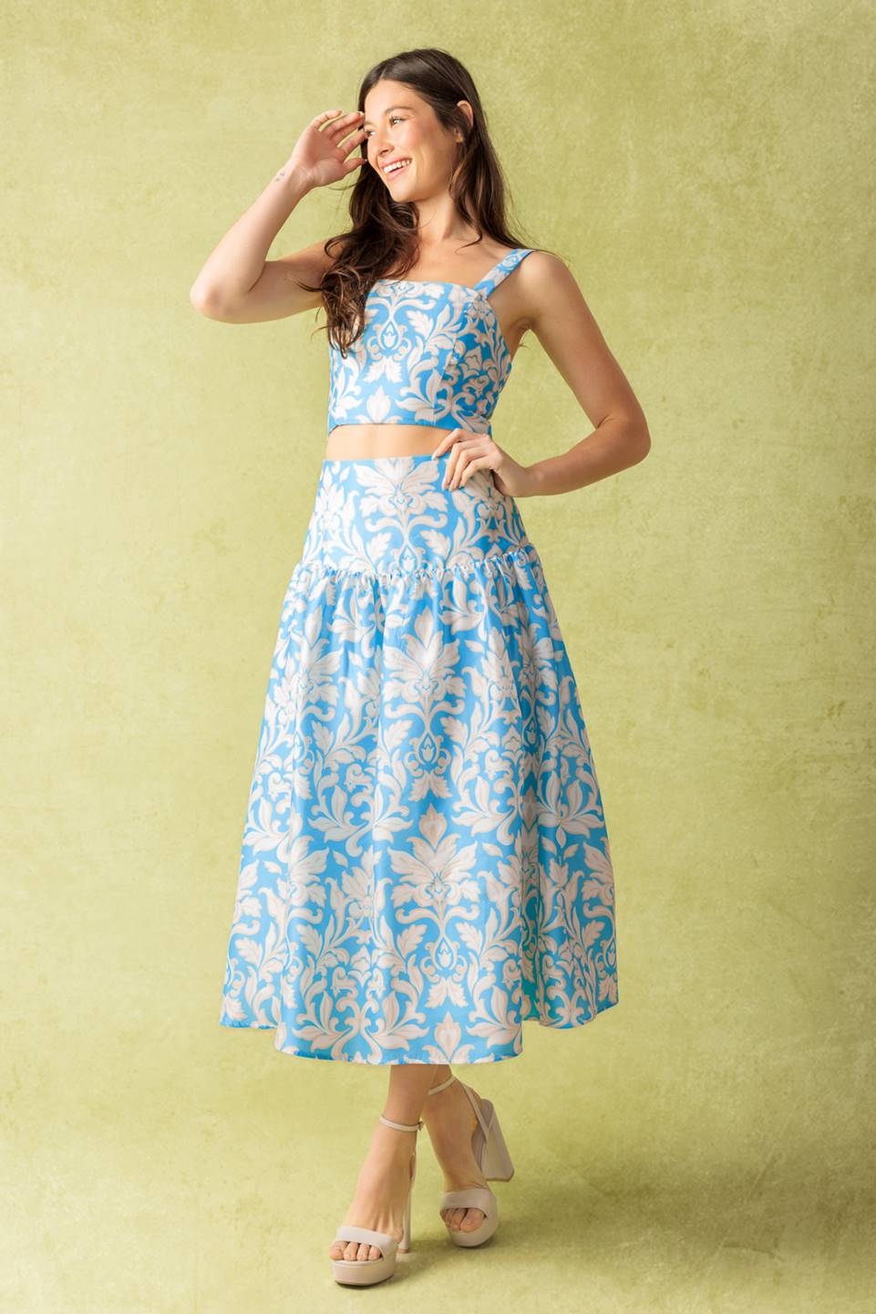 Little Moments Woven Top and Skirt Set