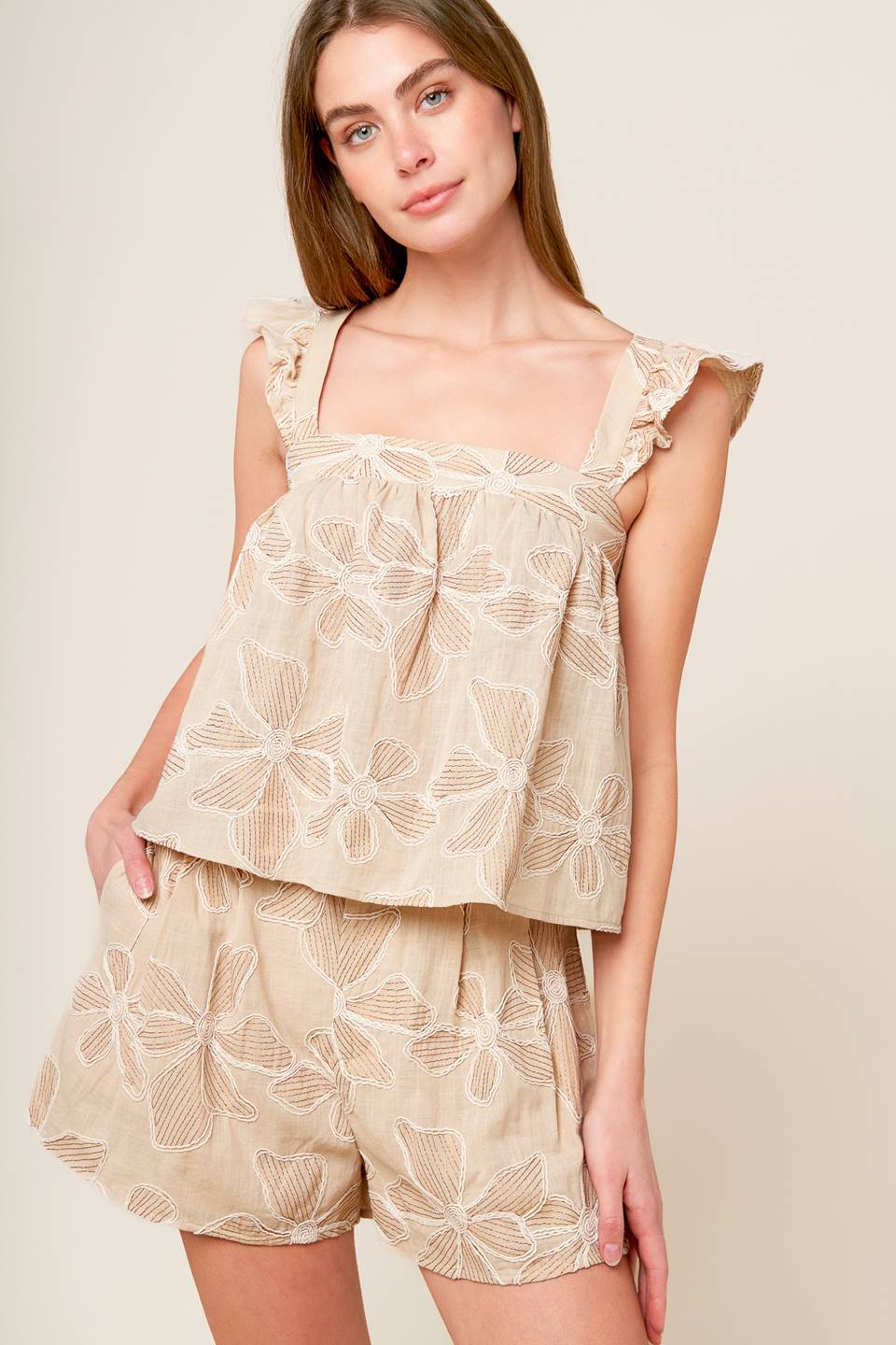 Bohemian Dream Collection Top & Shorts Set