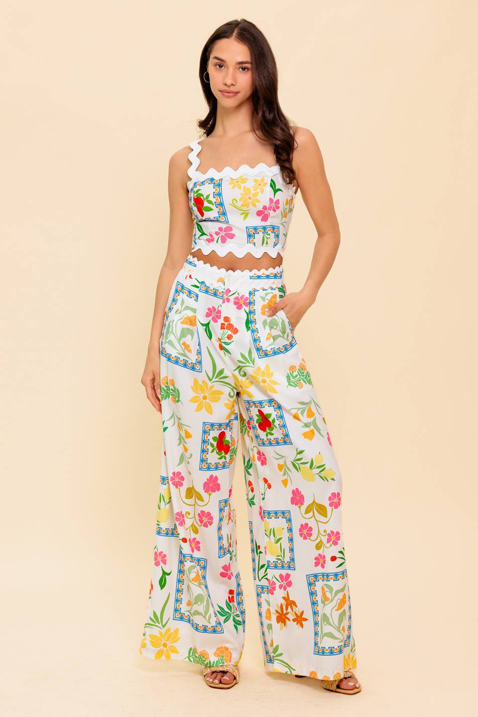 Morning Bloom Collection Top & Pants Set