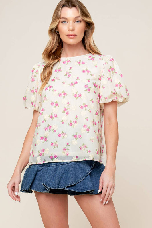 I'll Think About Cream Woven Top