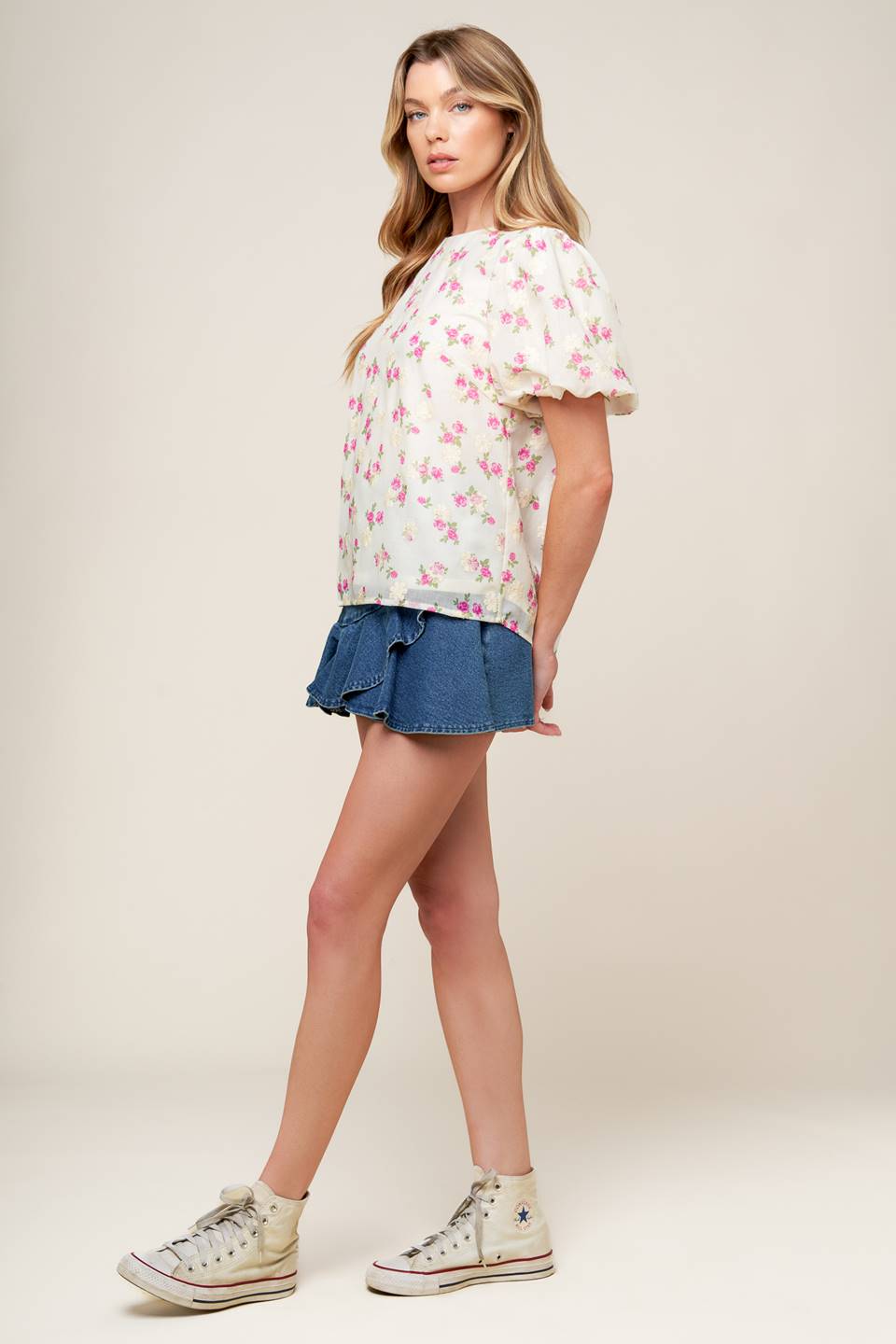 I'll Think About Cream Woven Top