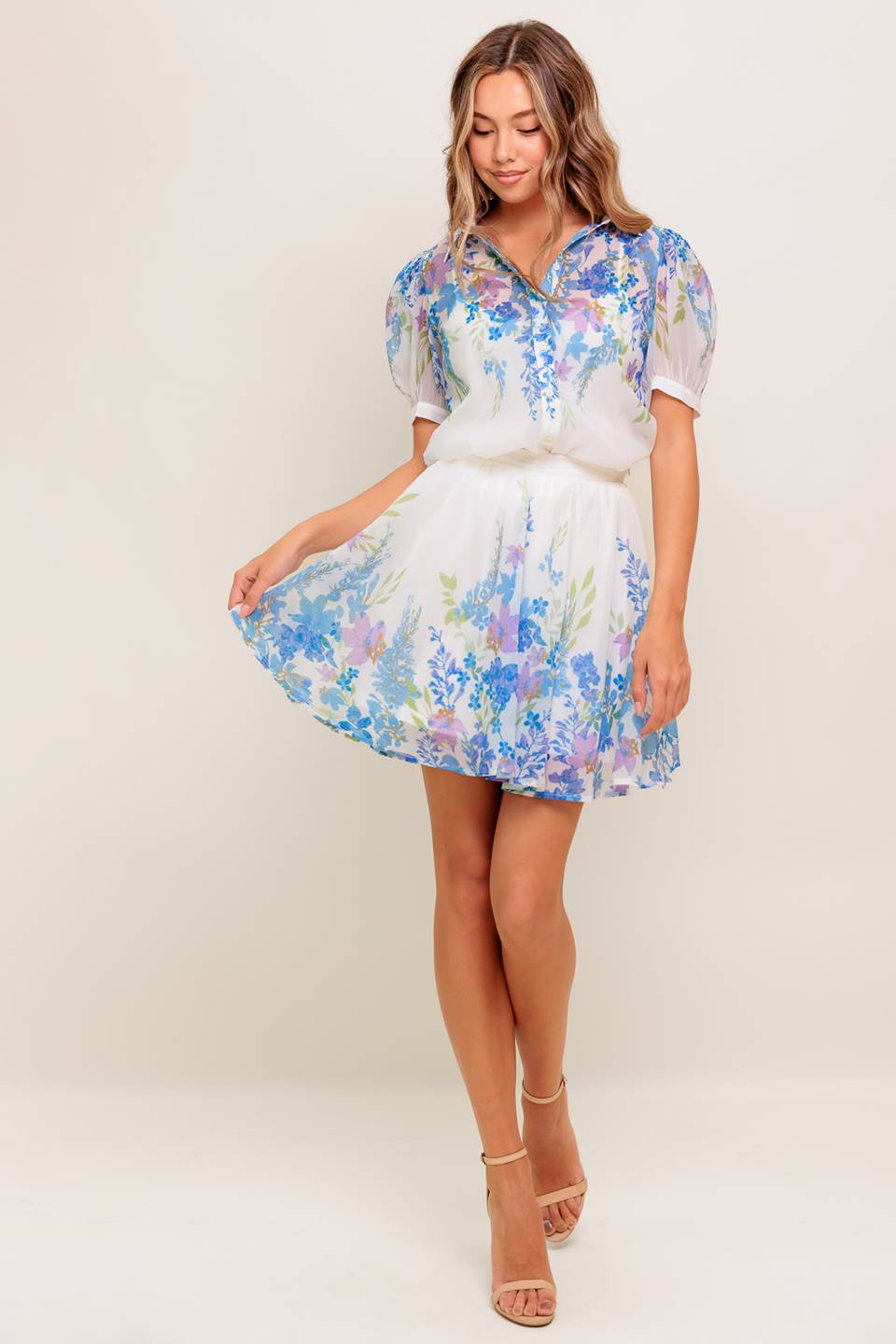 Sunset Sail Button Blouse
