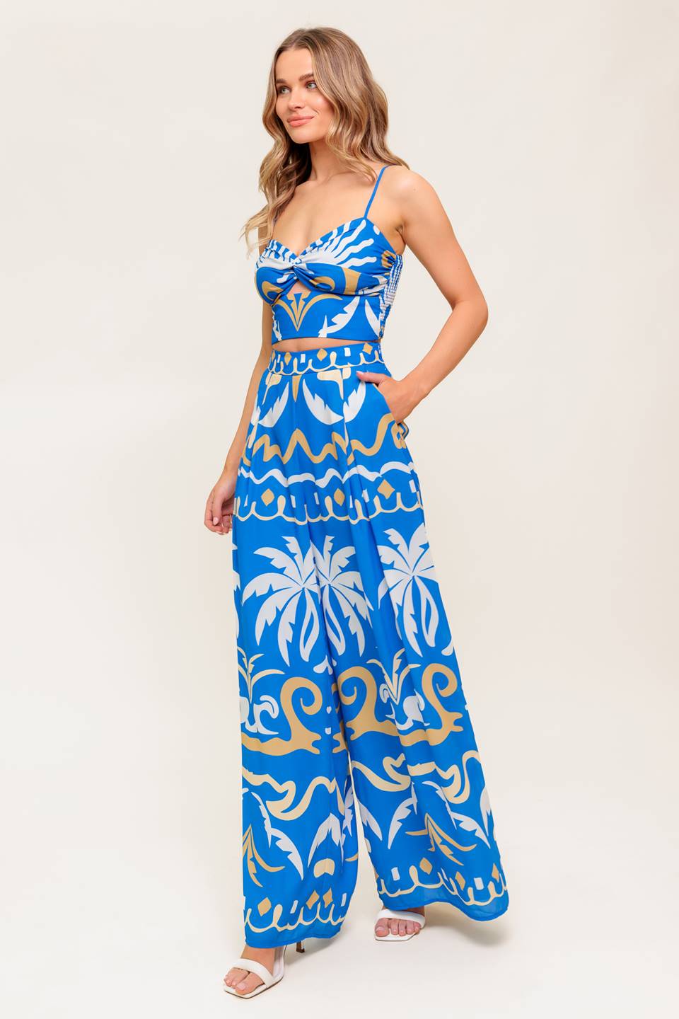 Evening Blue Top & Pants Set