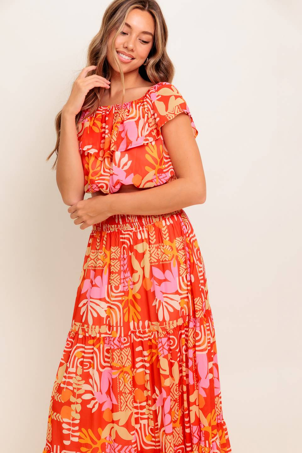 Meadow Dance Collection Top & Skirt Set