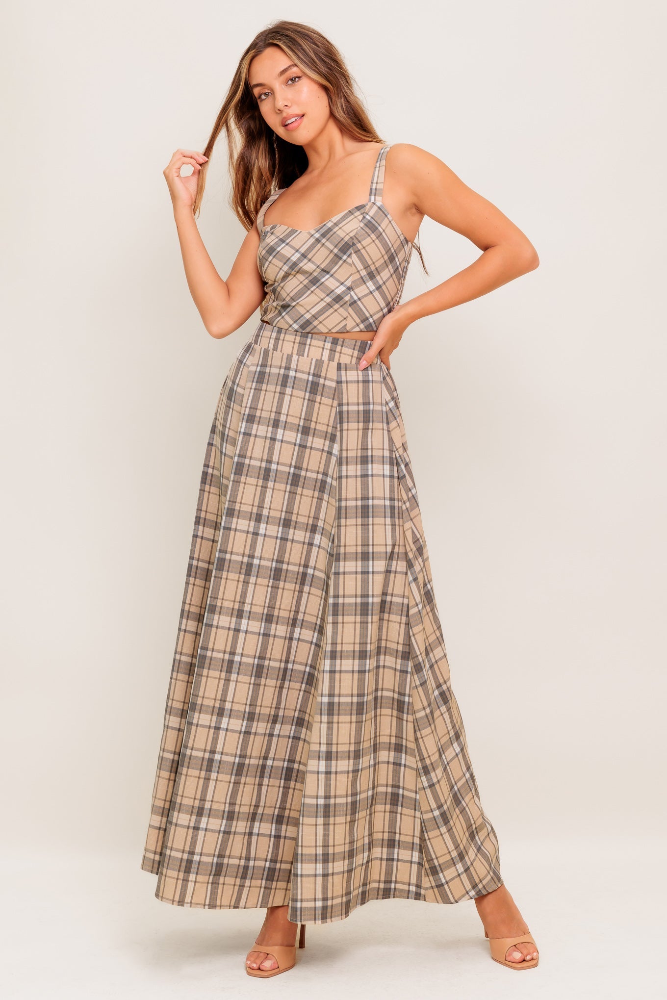 Heritage Charm Woven Top and Skirt Set