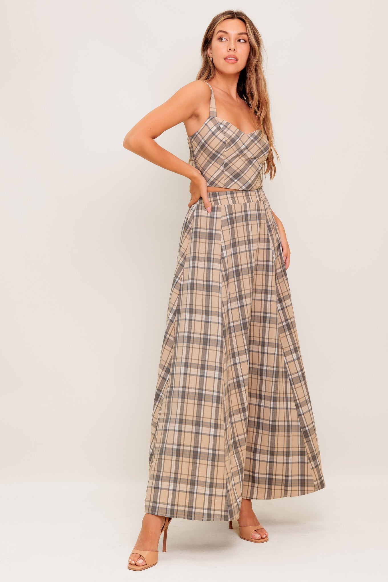 Heritage Charm Woven Top and Skirt Set