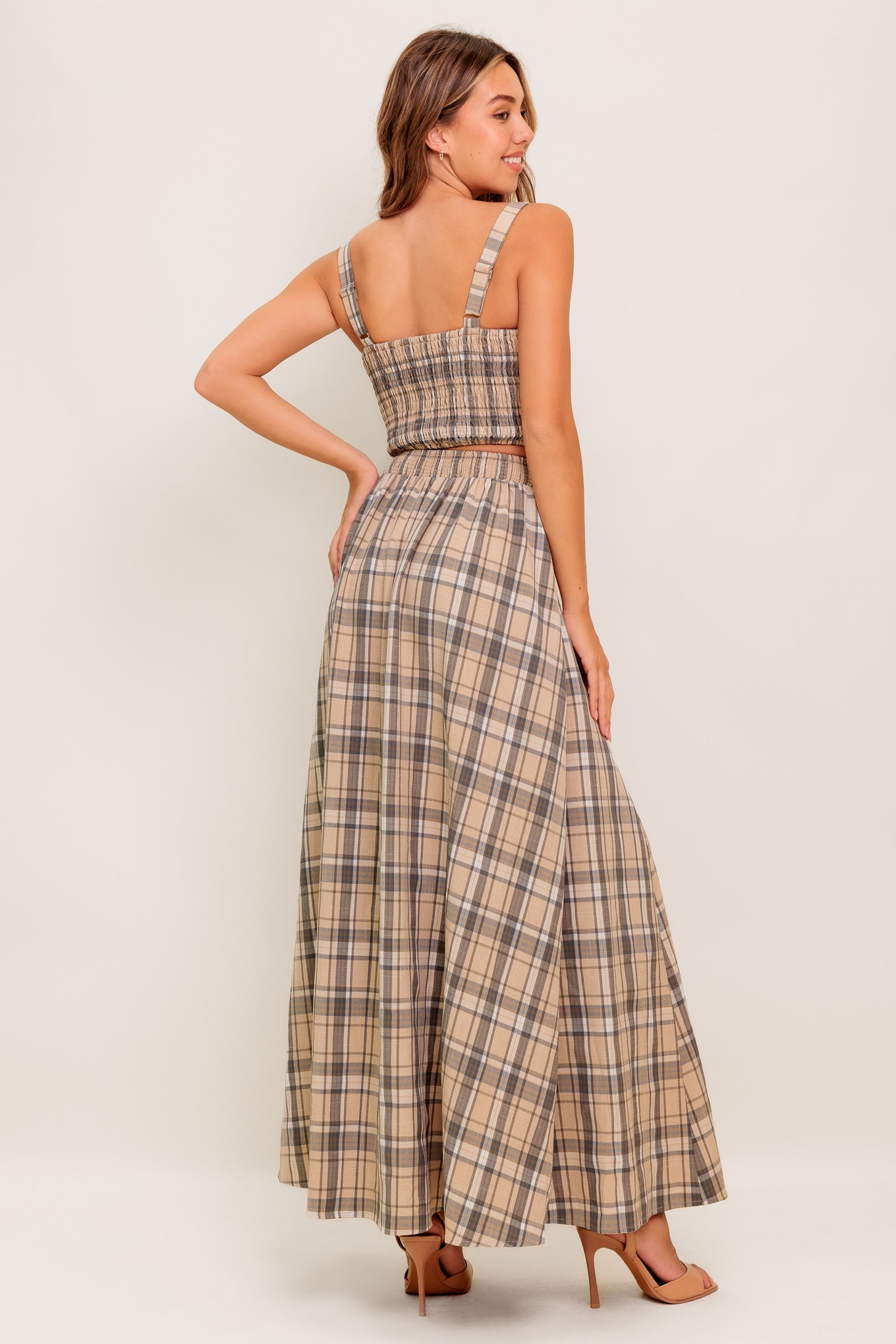 Heritage Charm Woven Top and Skirt Set