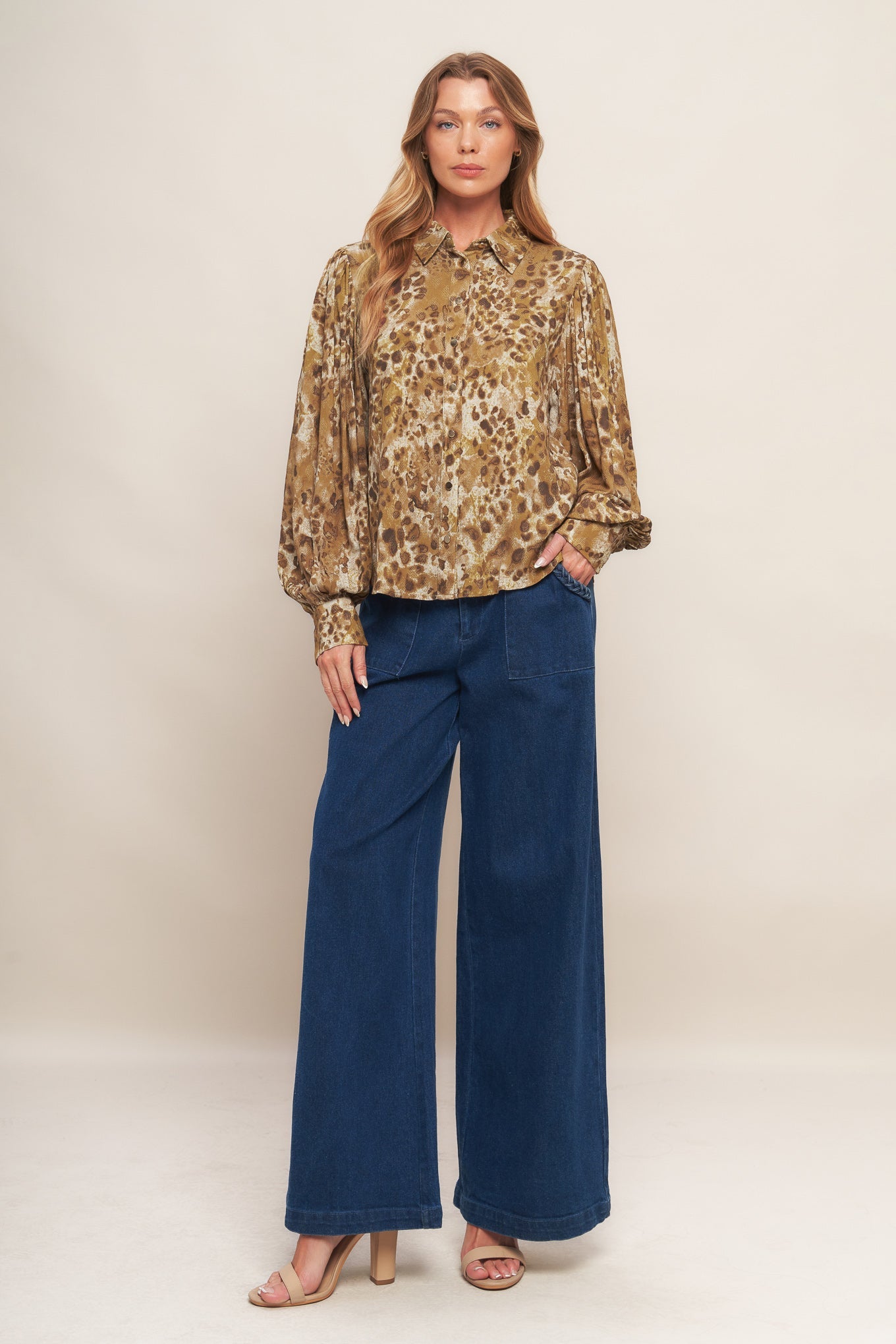 Wild Luxe Taupe Top