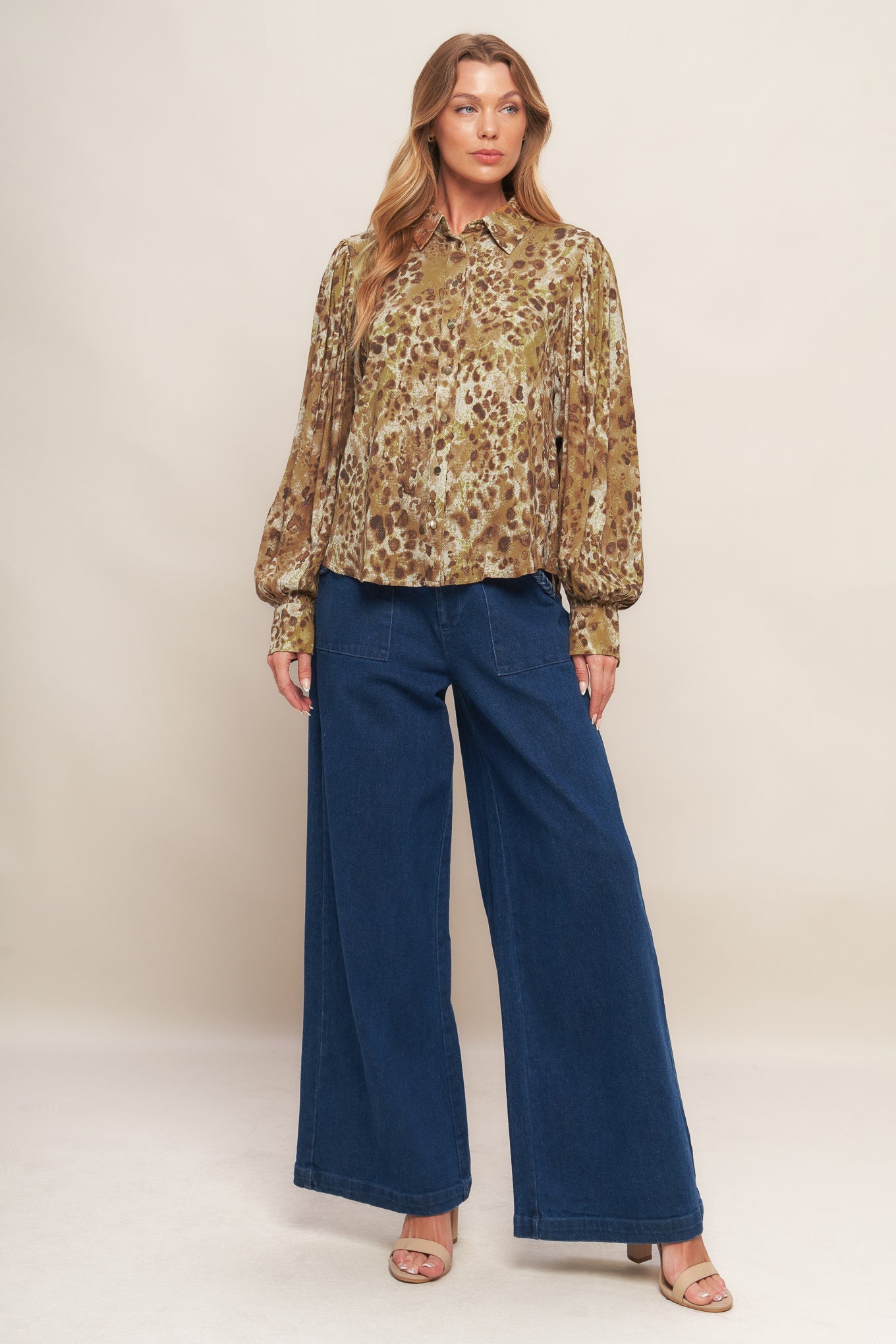Wild Luxe Taupe Top
