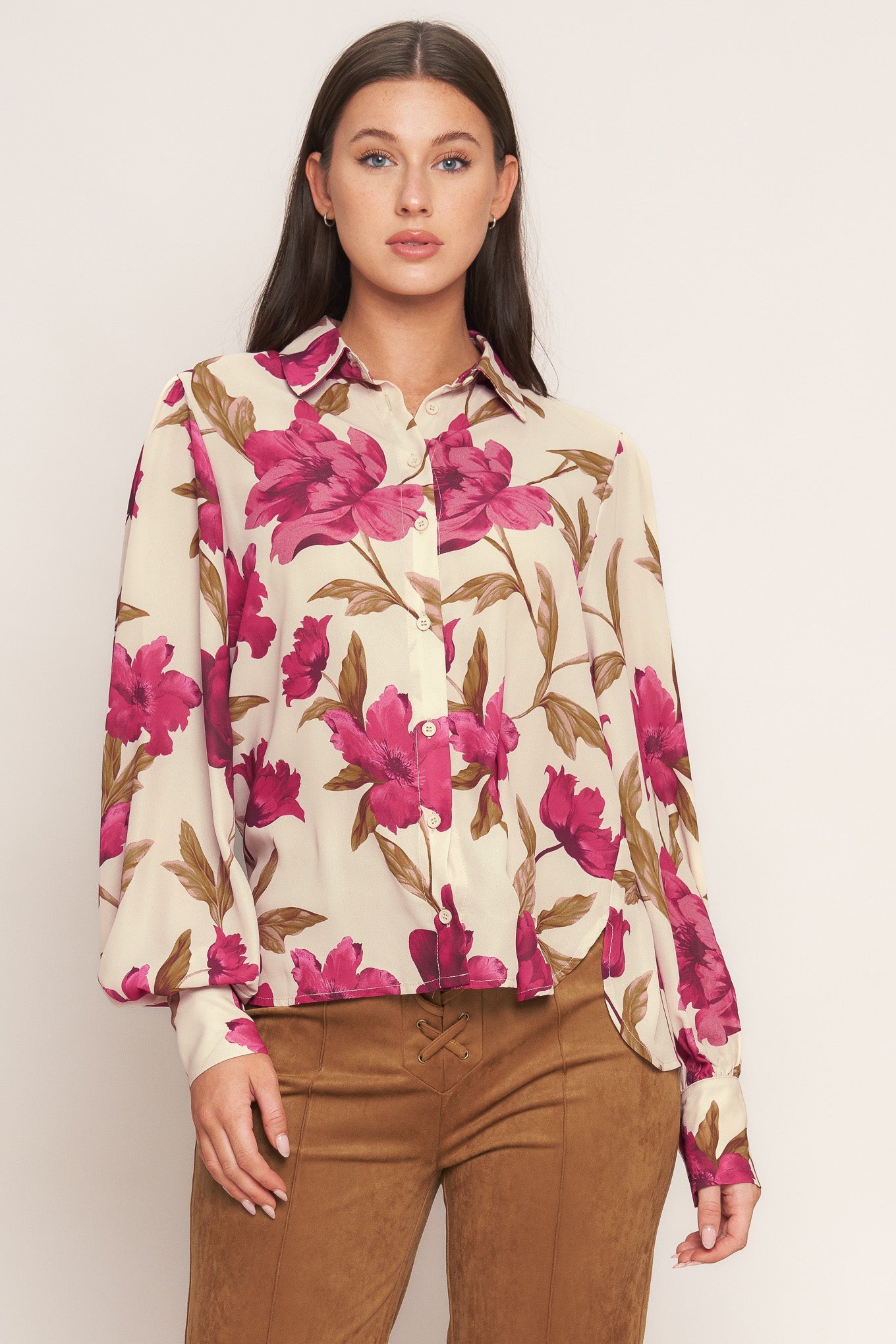 Rosewood Retro Woven Top