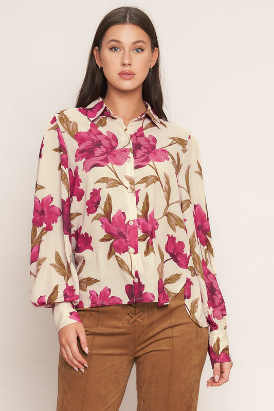 Rosewood Retro Woven Top