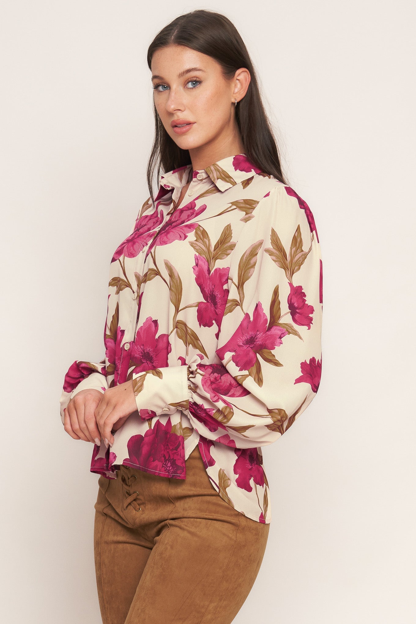 Rosewood Retro Woven Top