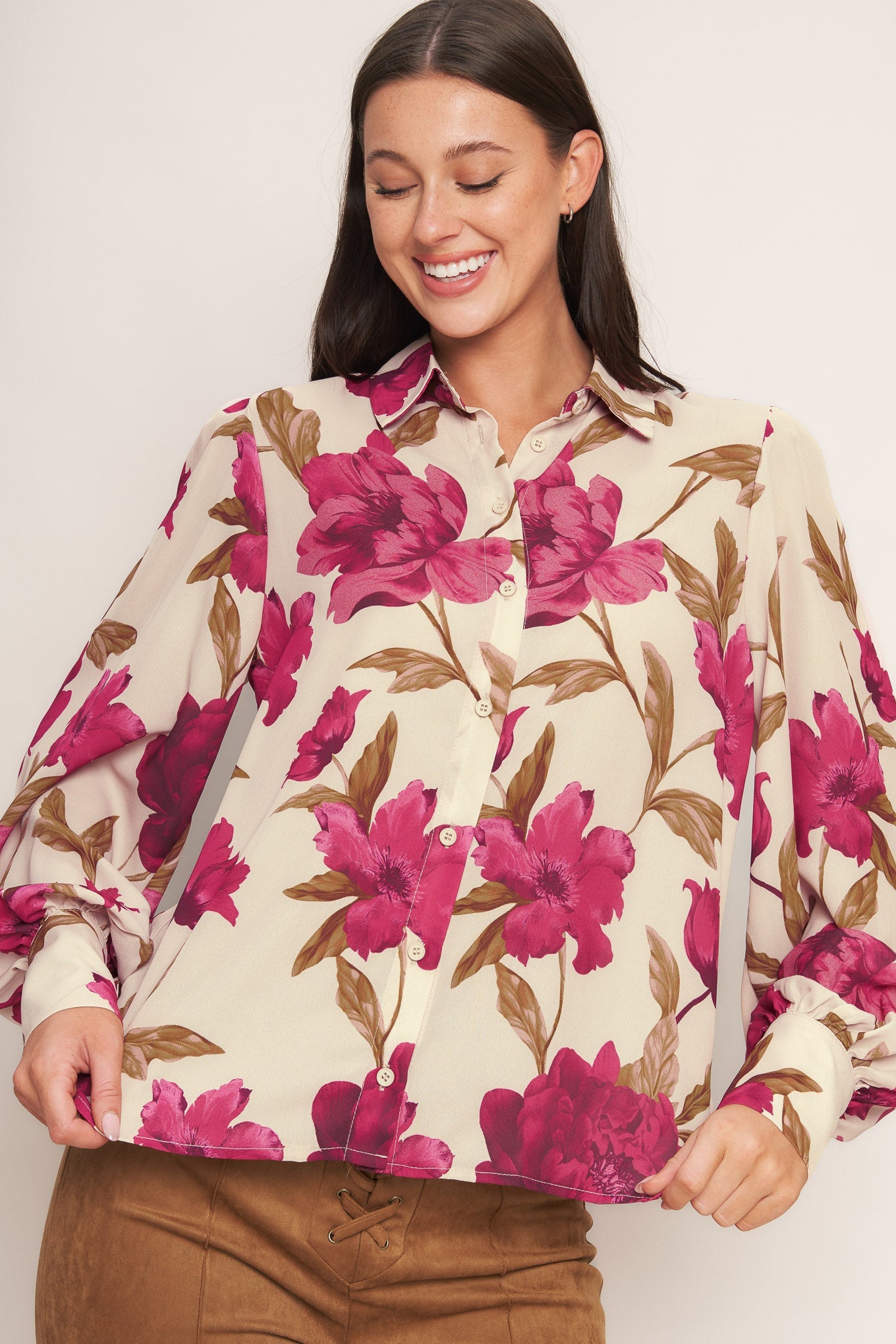 Rosewood Retro Woven Top