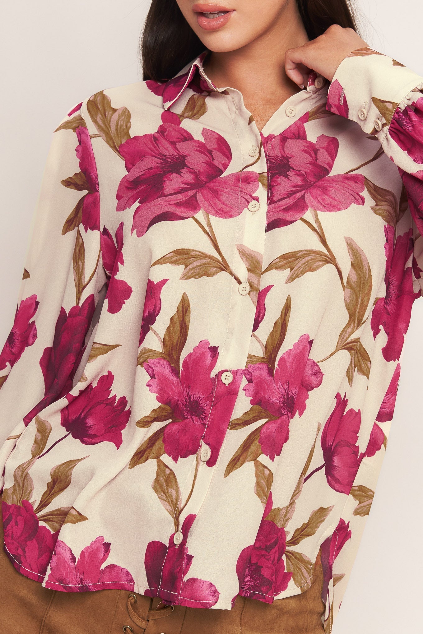 Rosewood Retro Woven Top