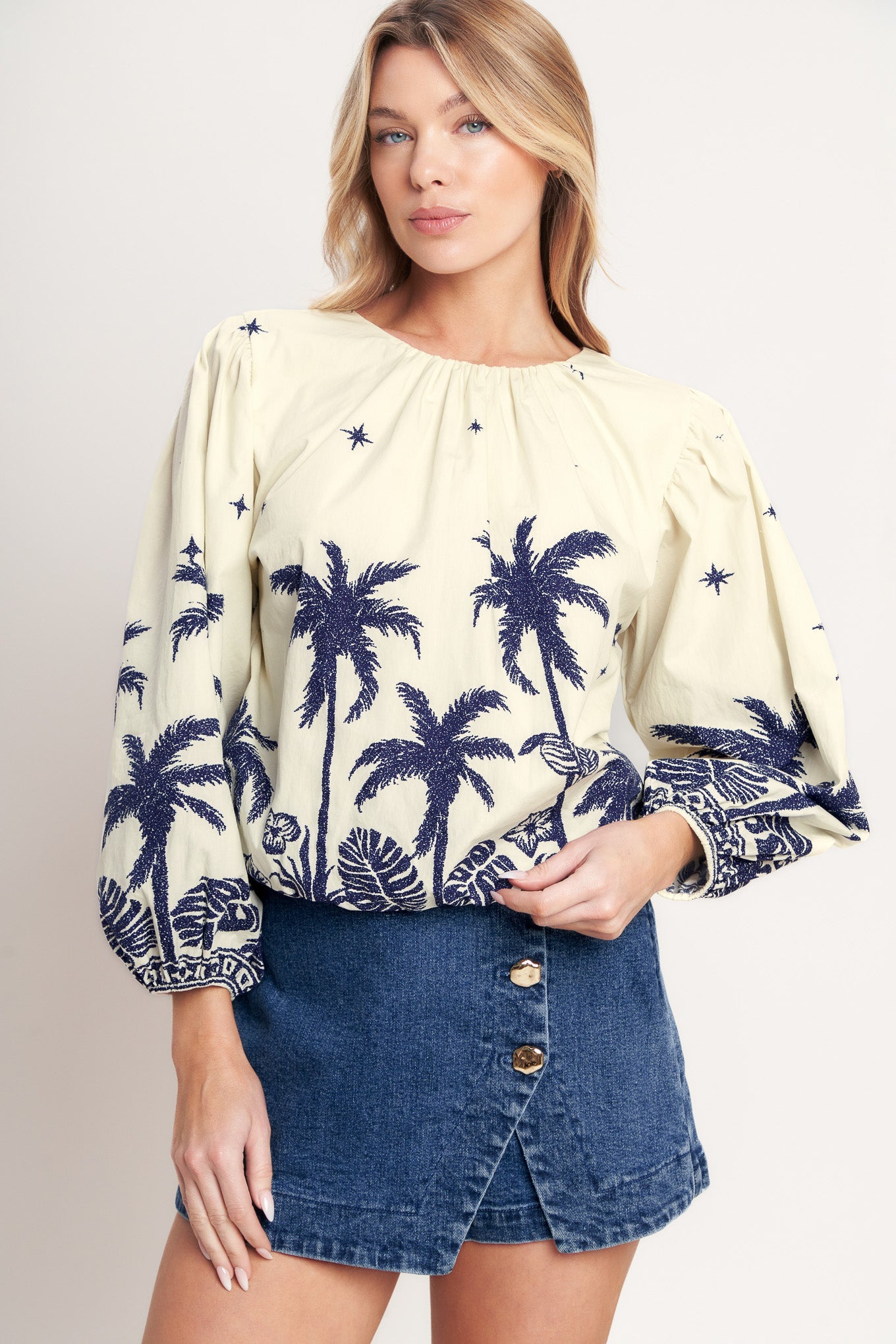 Boho Constellation  Woven Top