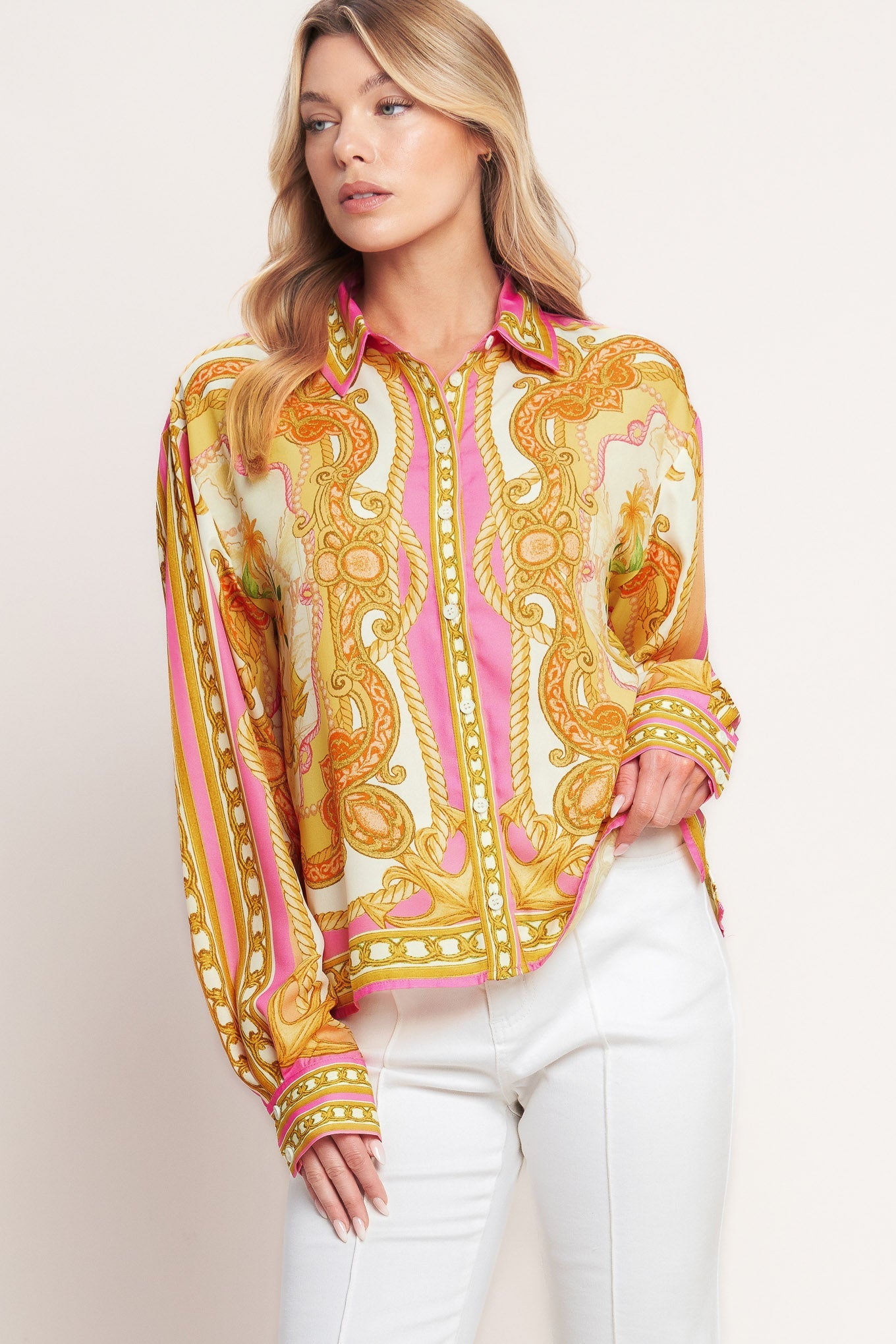 Vintage Heiress Woven Top