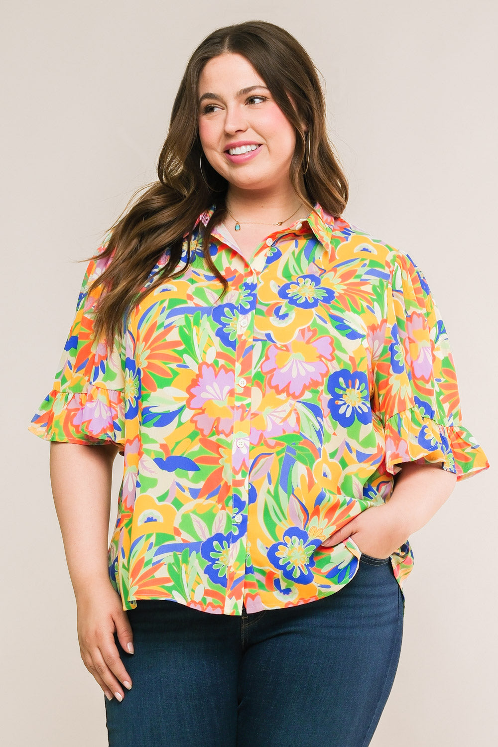 Garden Party Vibes Woven Top