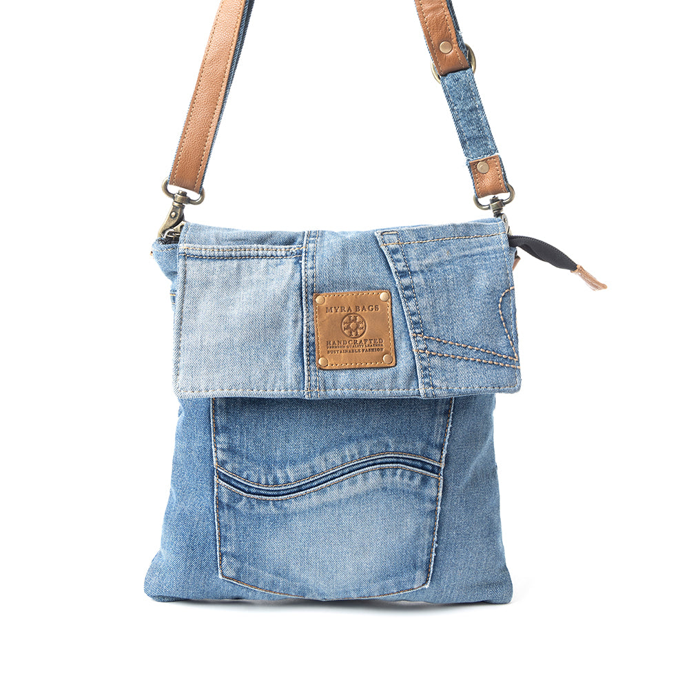 Upcycled Denim Crossbody Bag