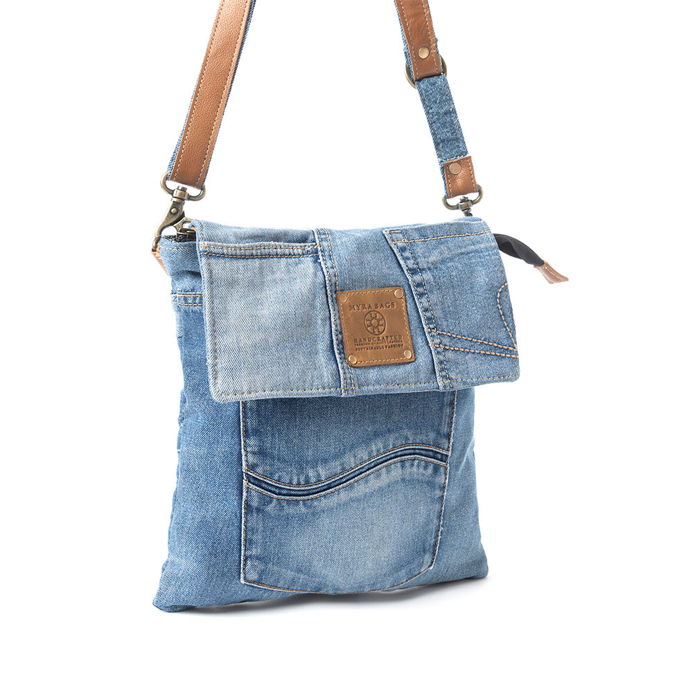 Upcycled Denim Crossbody Bag