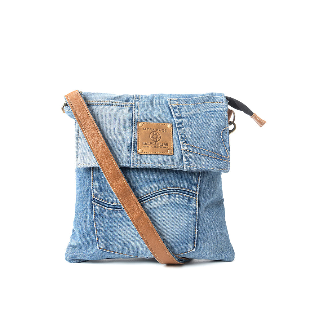 Upcycled Denim Crossbody Bag