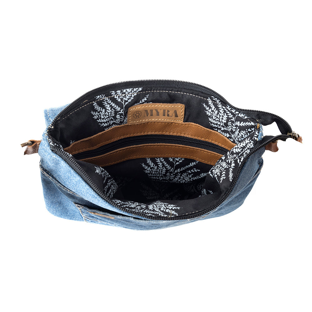 Upcycled Denim Crossbody Bag