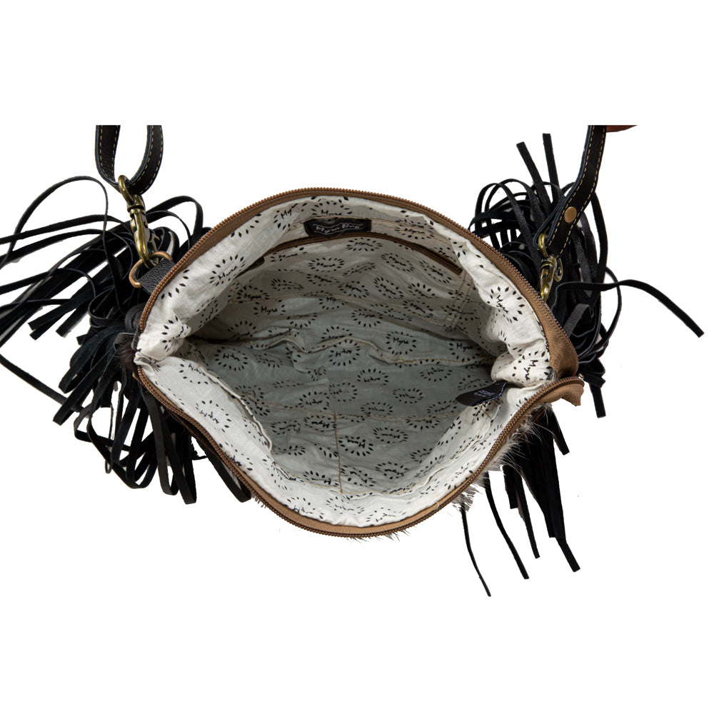 Fringed Hand-Tooled Bag