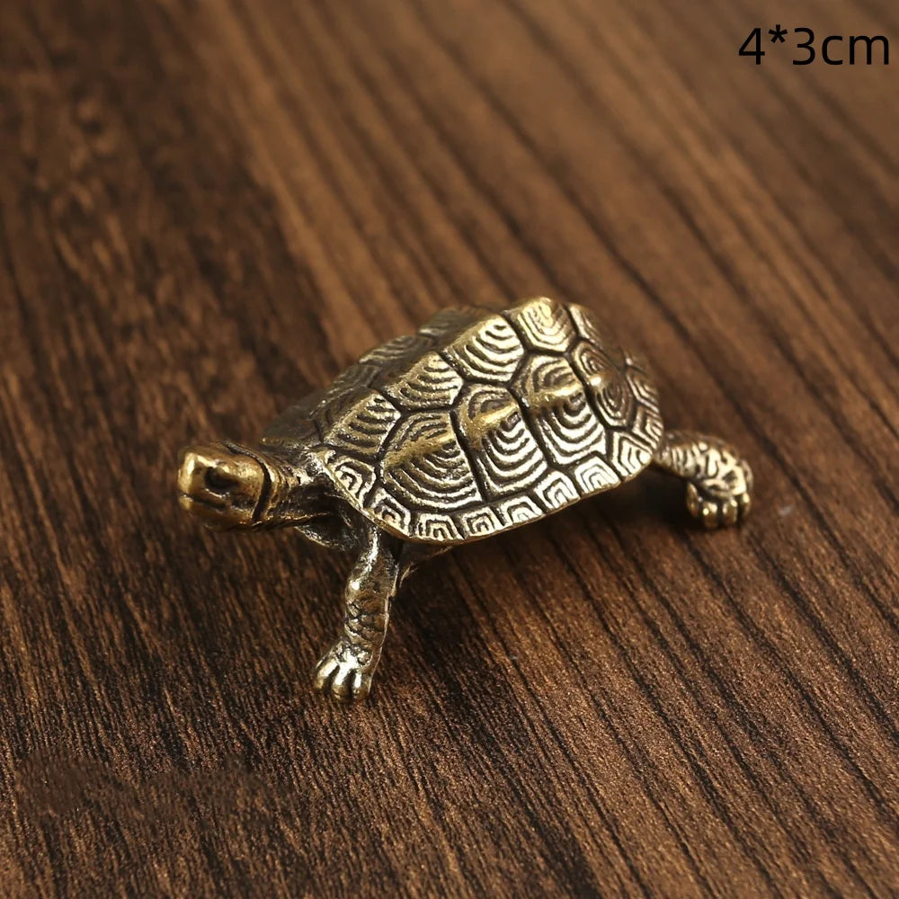Pure Brass Miniature Turtle Figurines