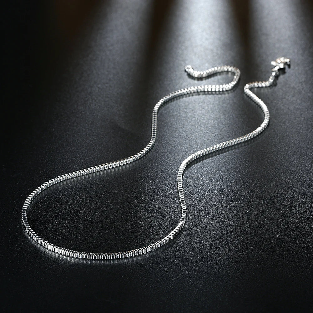 Standard Sterling Silver Box Chain Necklace