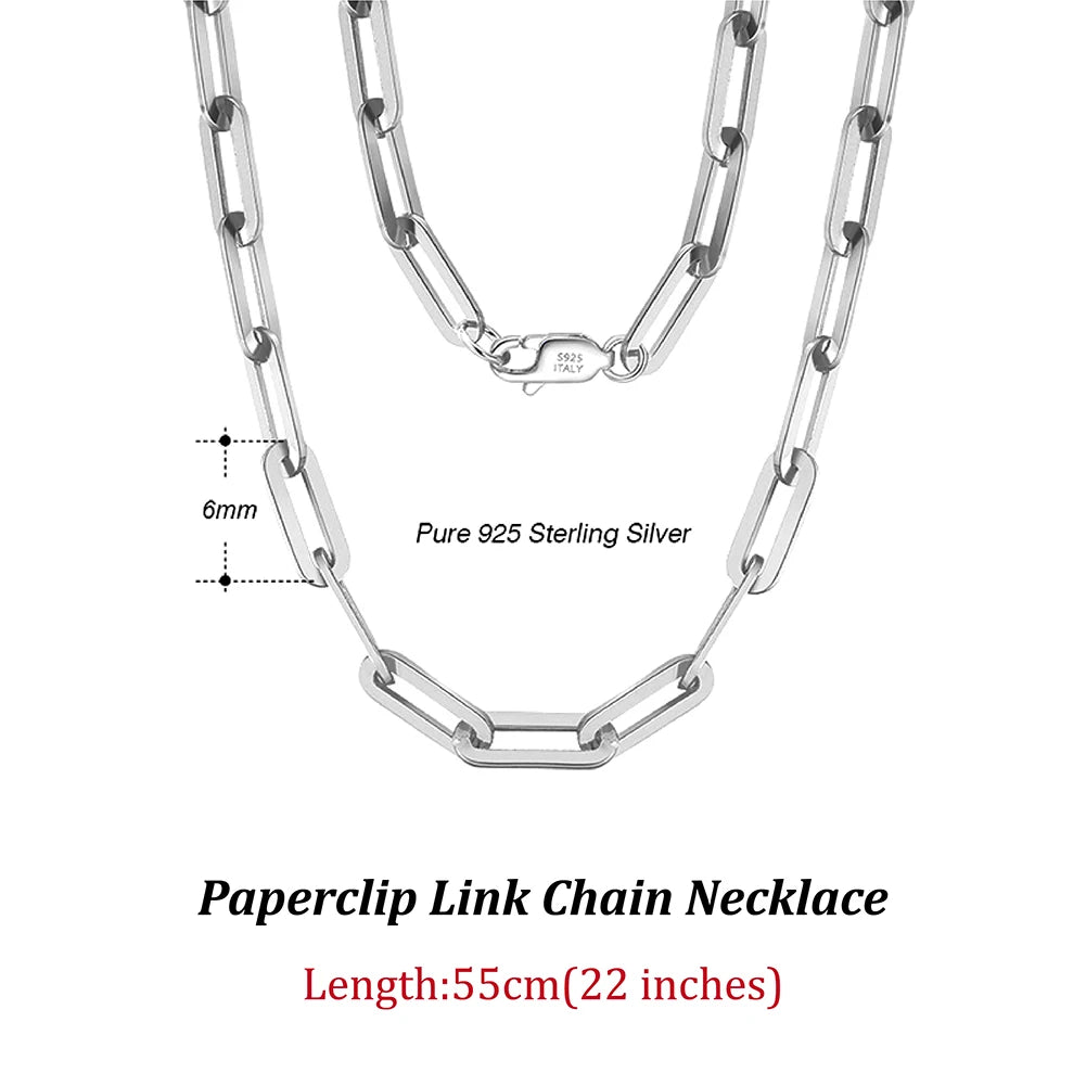 Paperclip Necklace in Sterling Silver