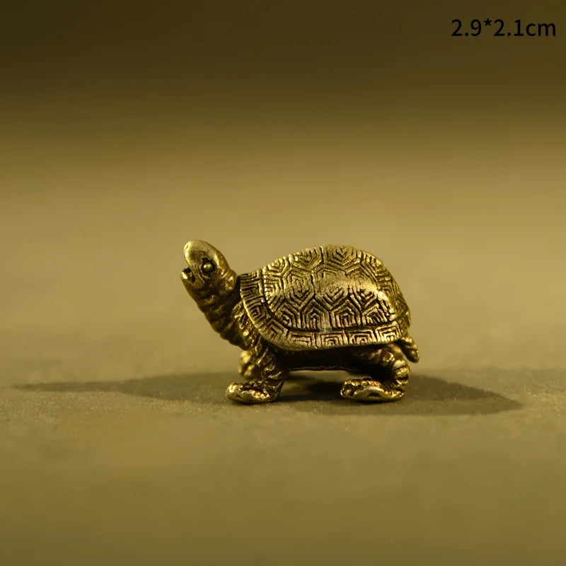 Pure Brass Miniature Turtle Figurines