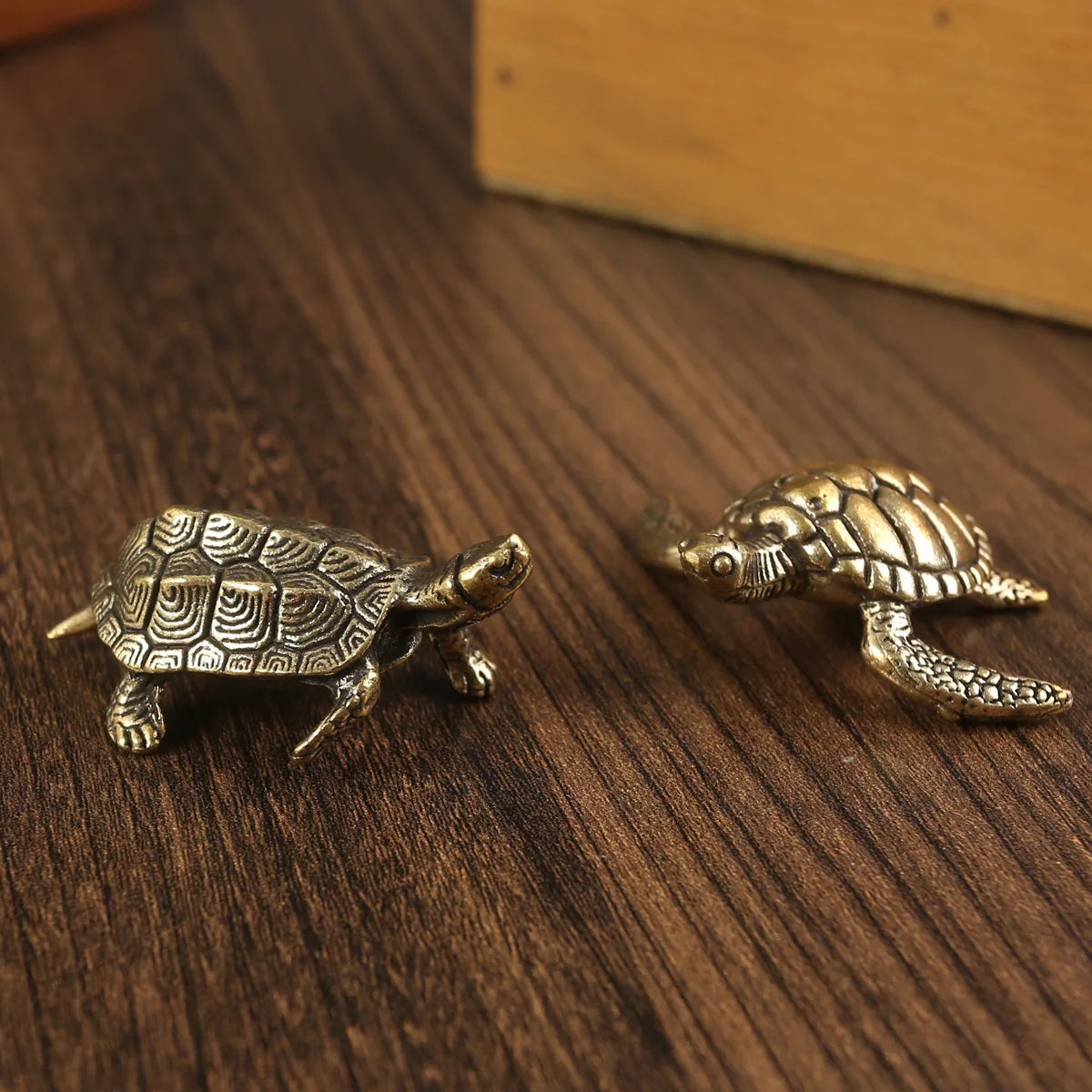 Pure Brass Miniature Turtle Figurines