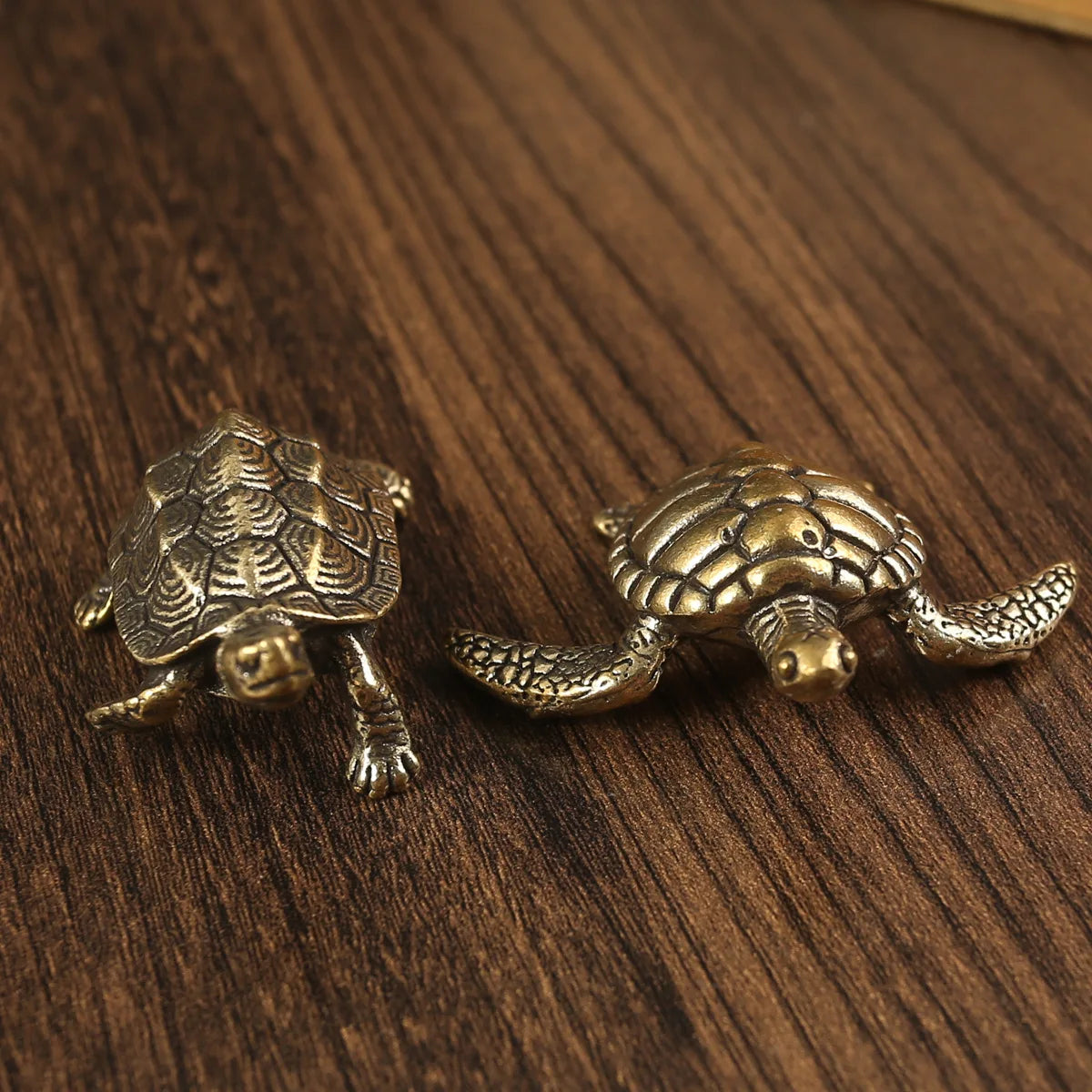 Pure Brass Miniature Turtle Figurines
